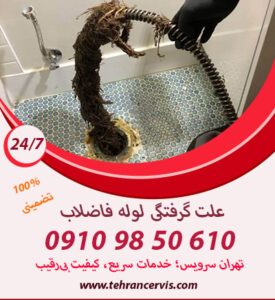 ریشه درختان علت گرفتگی لوله فاضلاب